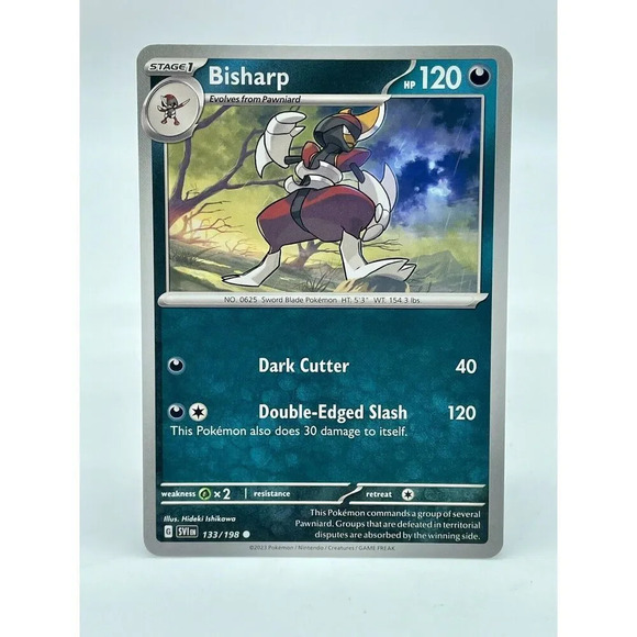 Bisharp 133/198 Common Scarlet &‎ Violet Non-Holo Pokémon TCG Mint Unplayed - Picture 1 of 6